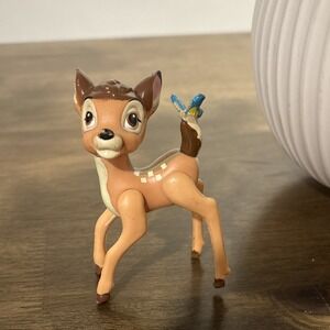 Disney Bambi Figurine with Blue Butterfly 3-4.9" Tall Collectible Display Piece
